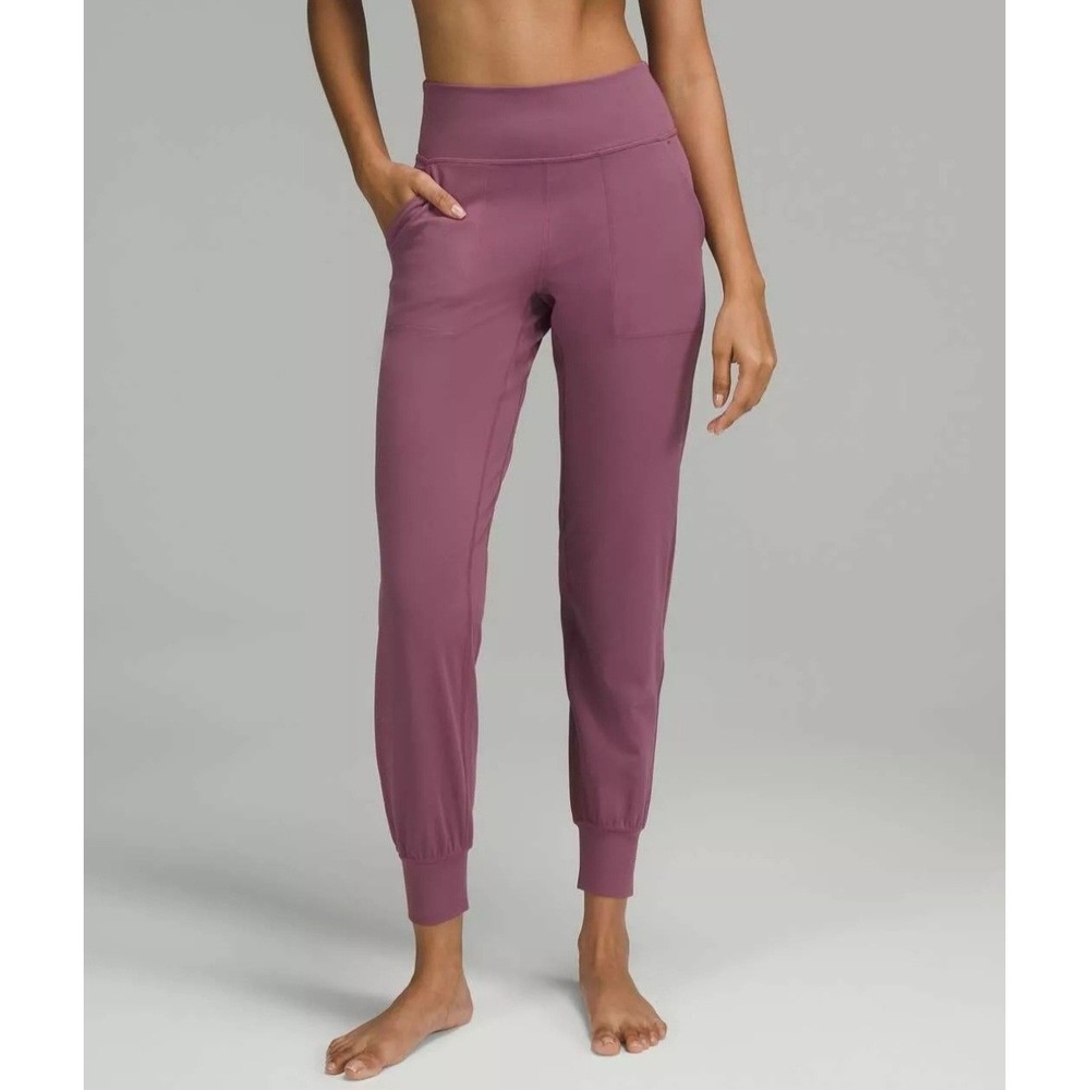 Lululemon 4 Align Jogger High Rise‎ Plum Purple Yoga Pants *Pilling between legs